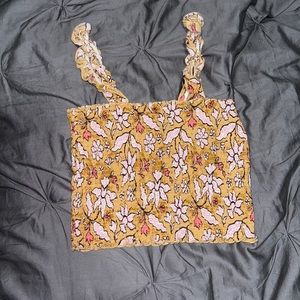 XS AERIE FITTED CROP TOP